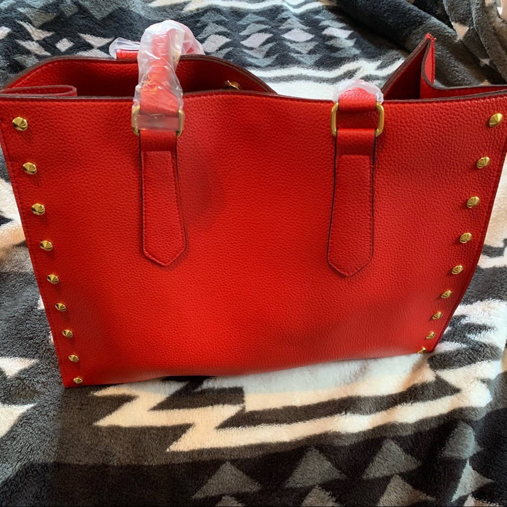 🆕Elizabeth Arden Gold Studded SnapClosure Tote - Picture 5 of 8
